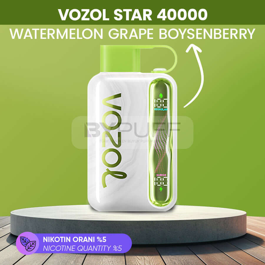 Vozol Star 40000 - Watermelon Grape Boysenberry