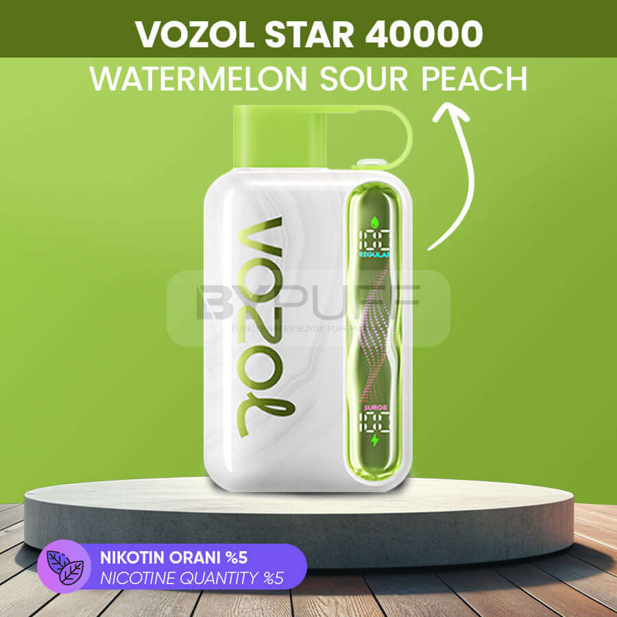 Vozol Star 40000 - Watermelon Sour Peach
